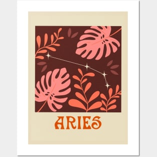 Abstract Aries Zodiac Posters and Art